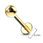 Pozlátená labreta - gulička