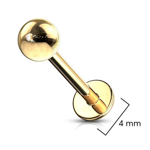 Pozlátená labreta - gulička