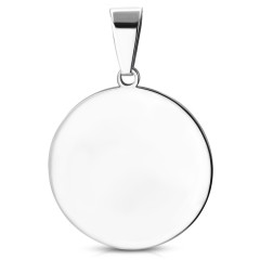 Oceľový prívesok okrúhly 20 mm