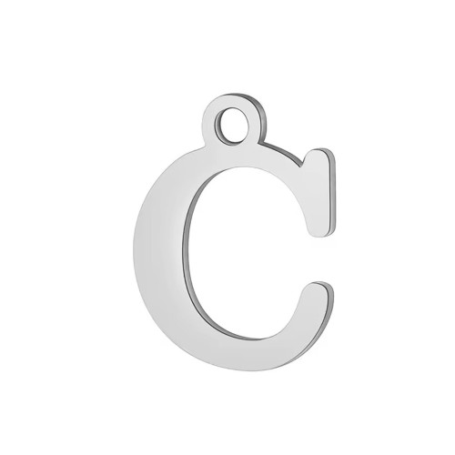 Oceľový prívesok - iniciála - písmeno
