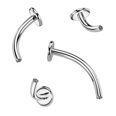 Tyčka k piercingu do pupku TITAN