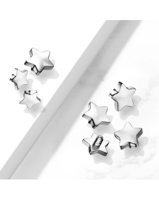 Ozdobná hviezdička dermálu TITAN, závit 1,6 mm, rozmer 4 mm
