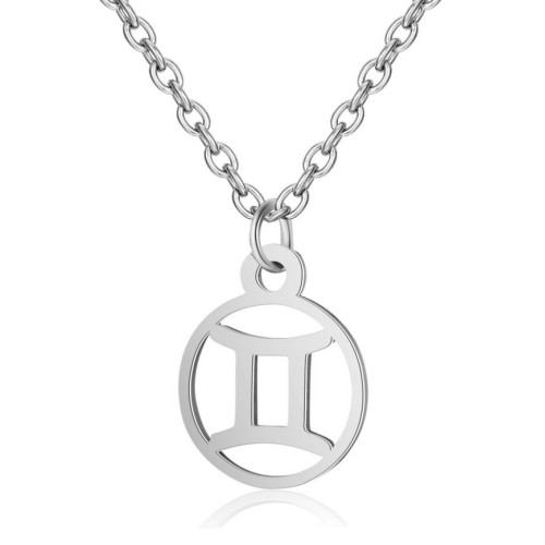 Oceľová retiazka s príveskom znamení blíženci