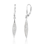 Visiace náušnice so zirkónmi