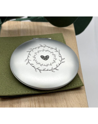 Vreckové kozmetické zrkadlo - matný povrch