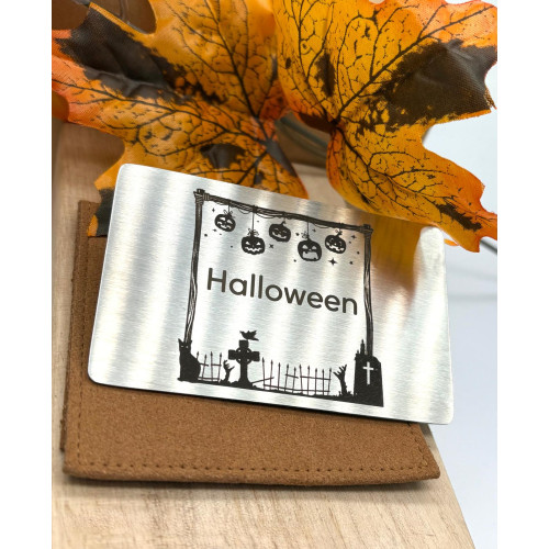 Nerezová dverná tabuľka / vizitka s laserovou rytinou textu