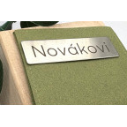 Dverná tabuľka - štítok s laserovou rytinou textu