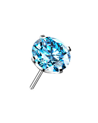 Kamienok k PUSH IN piercing do nosa TITAN