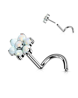PUSH IN piercing do nosa TITAN, 0,8 x 6 mm