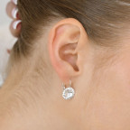 Strieborné náušnice s kryštálmi Crystals from Swarovski® Crystal