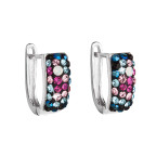 Strieborné náušnice s kryštálmi Crystals from Swarovski®, Galaxy